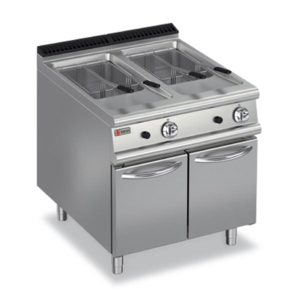 Baron deep fryer double pan gas 7fri g815