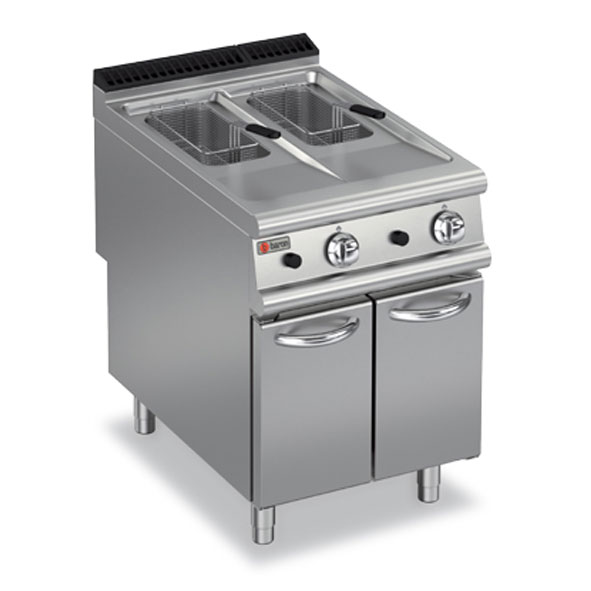 Baron deep fryer split pot gas 9fri g610