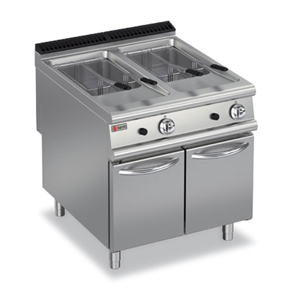 Baron deep fryer double pan gas 9fri g820