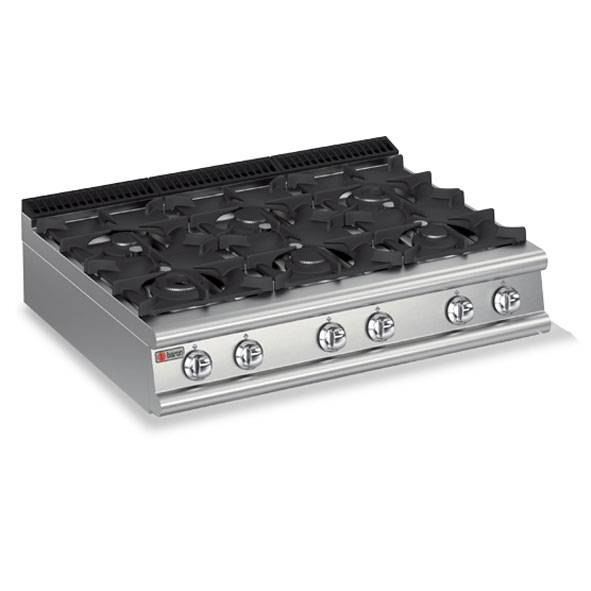 Baron cook top gas six burner 9pc g1205