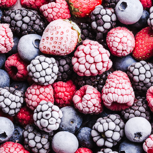 blast frozen berries