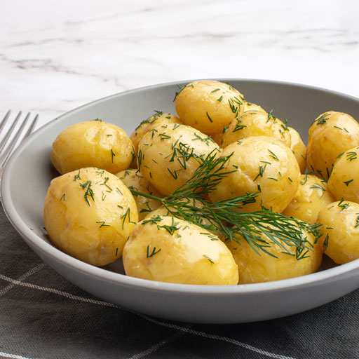 boiled potatoes