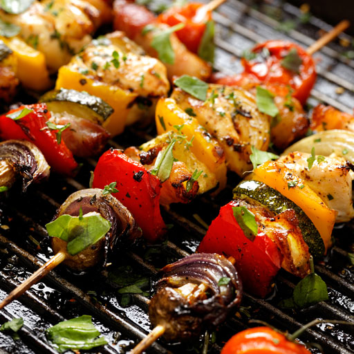 chargrilled skewer