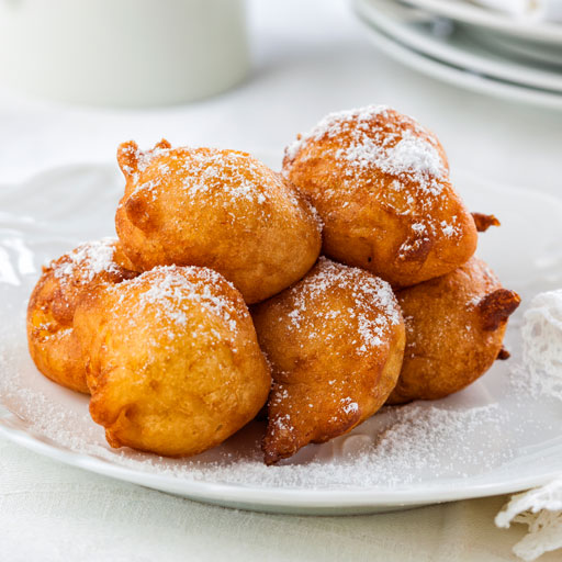 fried doughnut balls