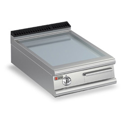 Baron 90FT/E605 Electric Griddle Plate One burner, bench model electric griddle plate with smooth chrome plate. Thermostat control.