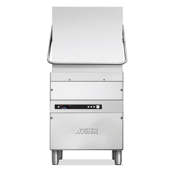 Dihr 4 washing cycles. 
410mm glass/dish height. 
500x500 rack size.