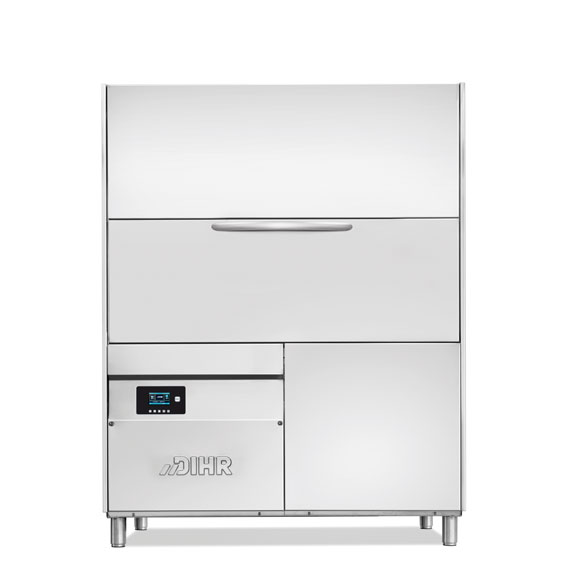 Dihr 4 washing cycles. 
820mm max tray height. 
1350x725 rack size.