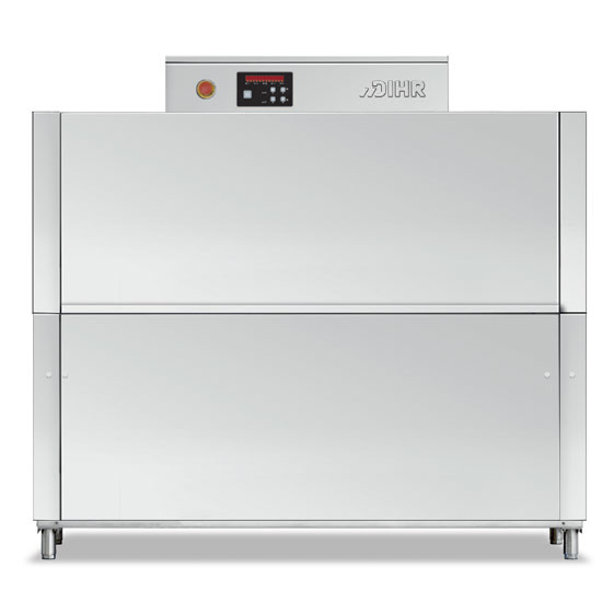Dihr 86/150 racks per hour.
Pre-wash, wash & rinse zones.
5 speed operation.