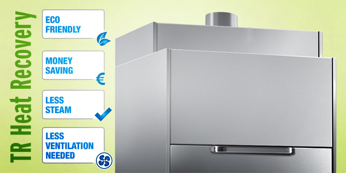 Dihr TR Heat Recovery Exhaust System, Eco Saving, Money Saving, Less Steam, Less Ventilation Needed LP Series Pot Washers