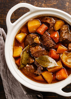 Slow and low cooking for the perfect stew