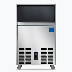 Icematic CS Series: CS50-A, 50kg production of bright gourmet ice, 22kg internal storage, self contained ice machine cuber