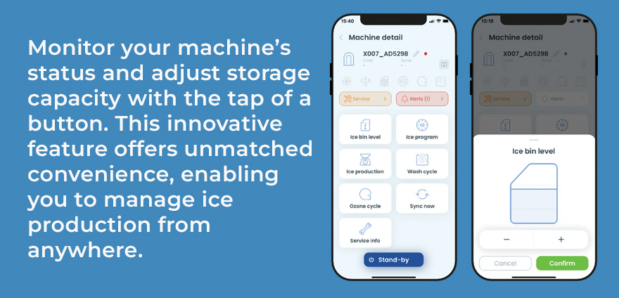 Icematic MY ICE App: Monitor your ice machines status