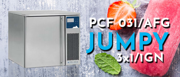 PCF031/AFG: Polaris Bench Model Blast Chiller/Freezer, 3 x 1/1GN, 5/8kg product capacity