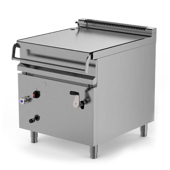 Firex Direct gas heating non pressurised manual tilting square bratt pans