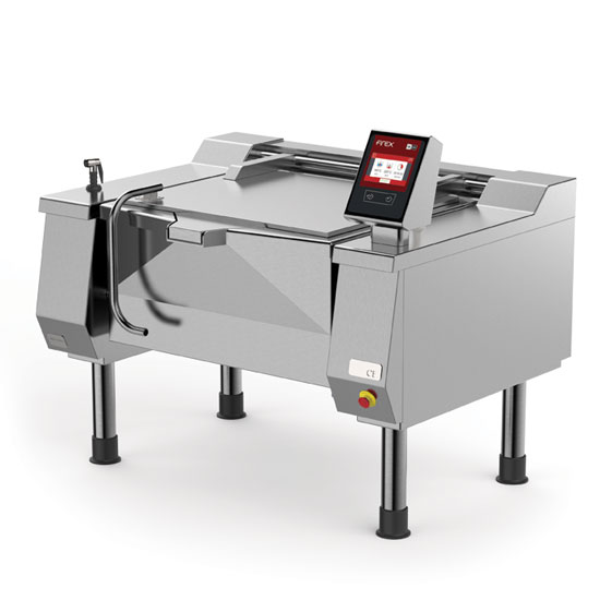 Firex Direct gas heating non pressurised square tilting braising pans without basket lift