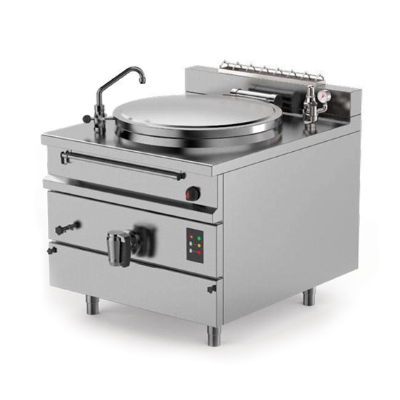 Firex Direct gas heating non pressurised fixed square body boiling pans