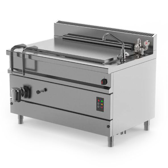 Firex Indirect gas heating large size non pressurised fixed gastronorm pans
