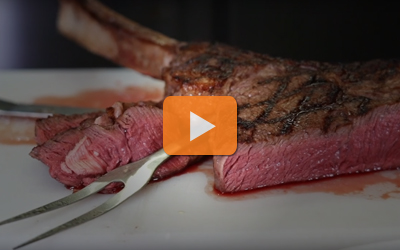 Slow cooking a beef tomahawk using Moduline Cook and Hold