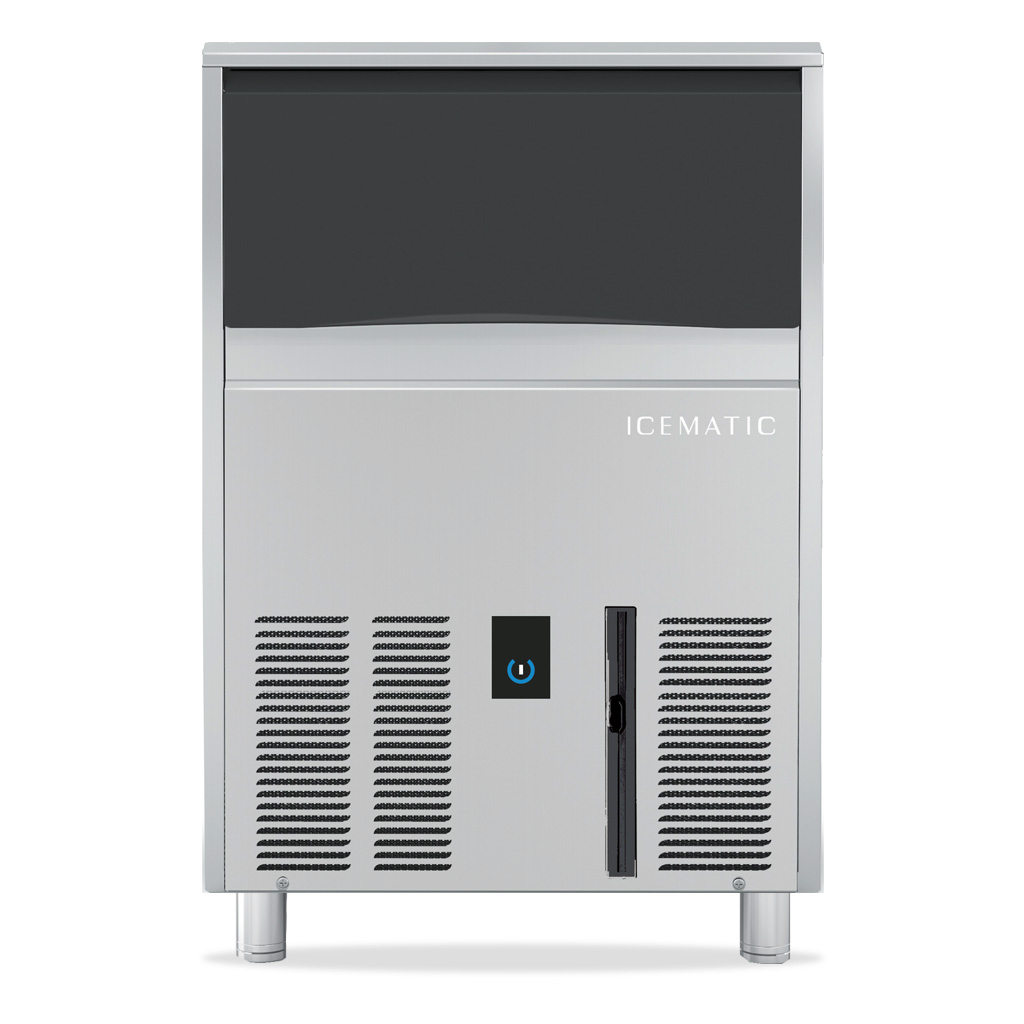 Icematic Self contained flake ice machine. 90kg production. 18kg storage bin.