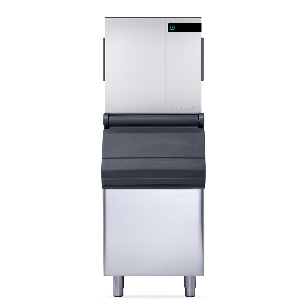 Icematic High production half dice ice machine. 145kg production. 6g cube.