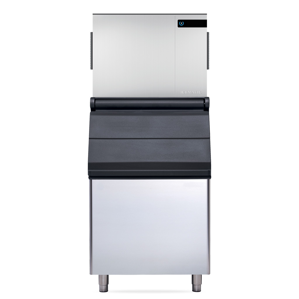 Icematic High production half dice ice machine. 220kg production. 6g cube.