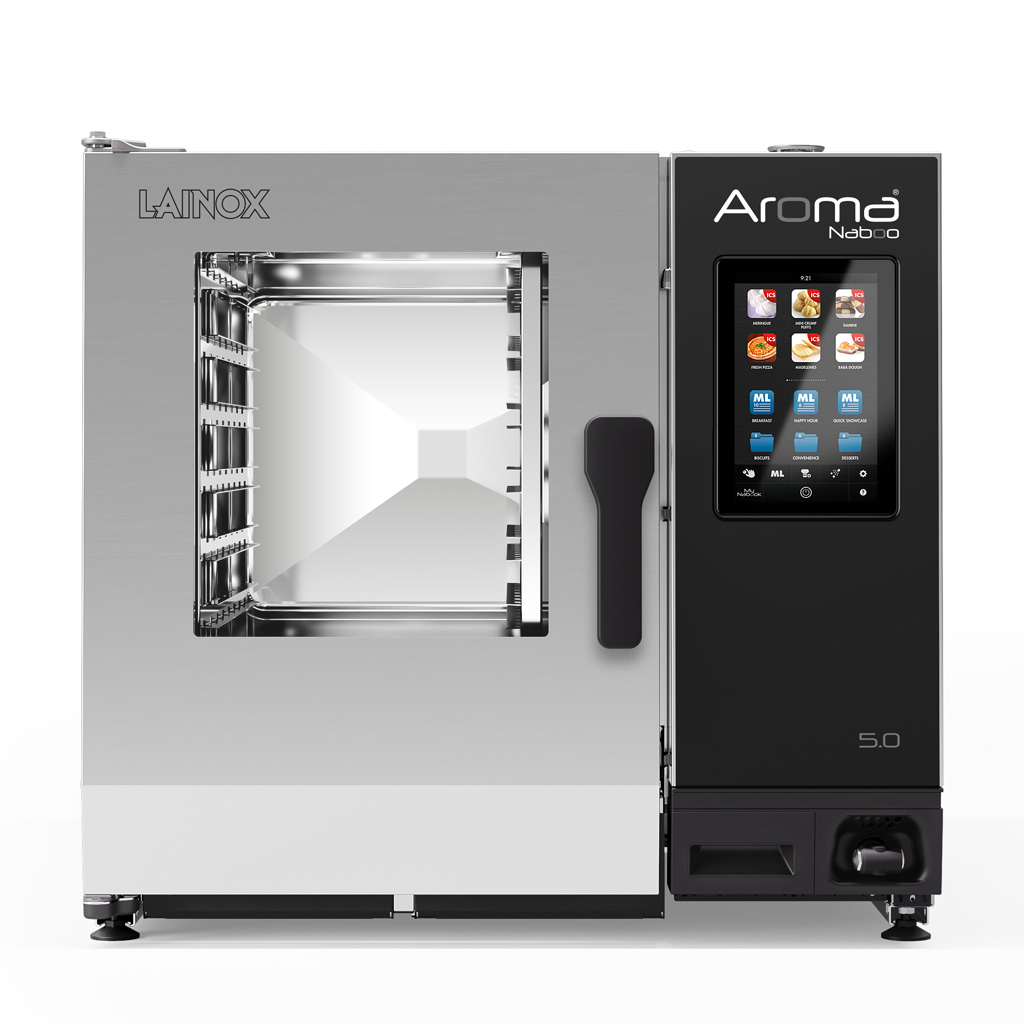 Lainox 5 x 600 x 400 capacity electric direct steam baking oven with touch screen controls