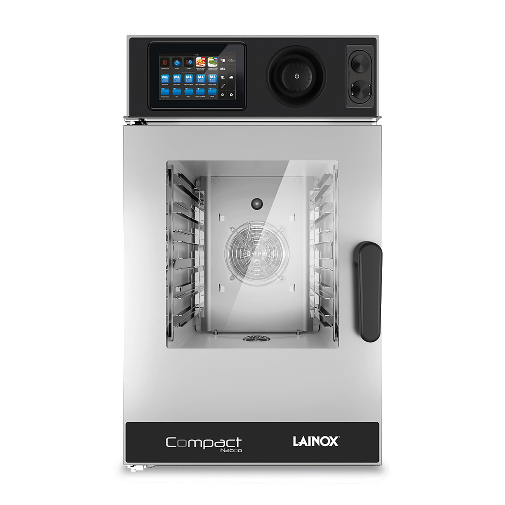 Lainox 6 x 1/1GN capacity compact electric direct steam combi oven with touch screen controls