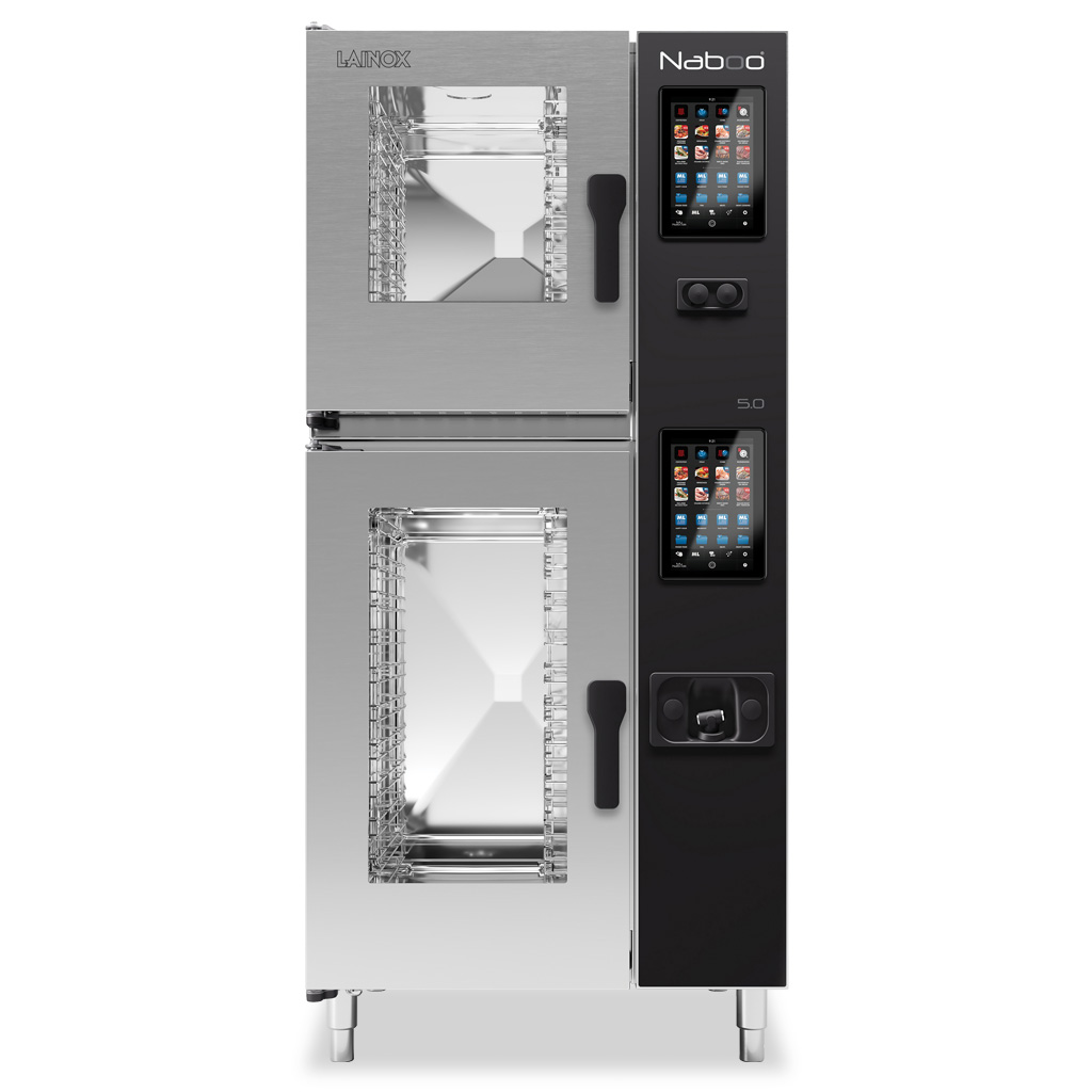 Lainox 6 + 10 x 1/1GN capacity electric direct steam combi oven with touch screen controls