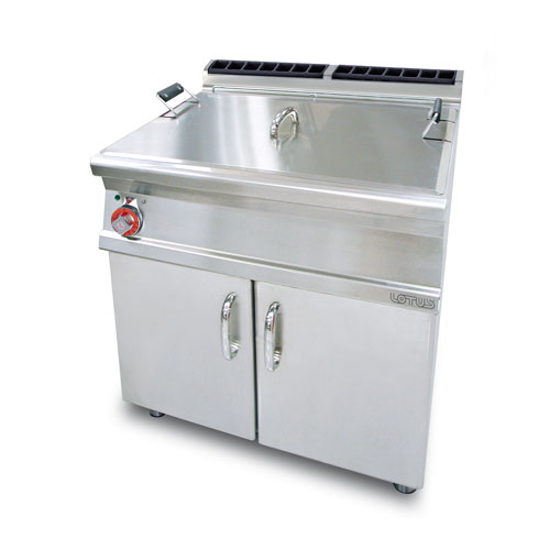 Lotus lotus 45l large pan electric pastry fryer on cabinet f45 78e