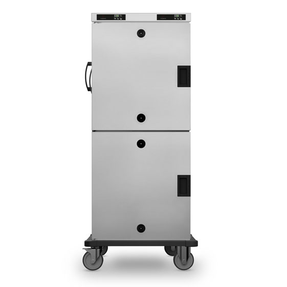 Moduline 32 x 1/1GN or 16 x 2/1GN capacity dual cavity mobile heated cabinet