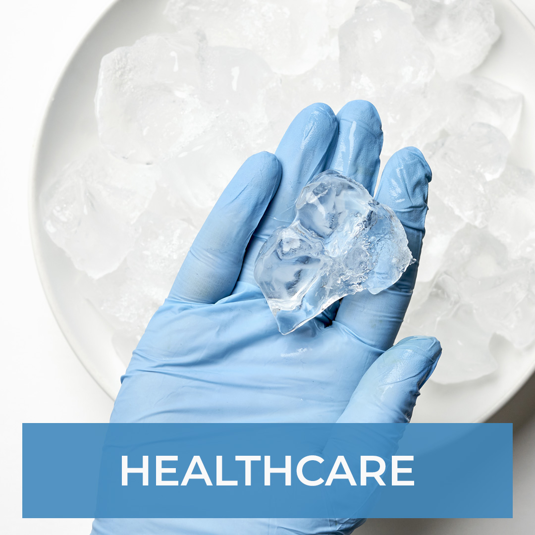 Ice for healthcare