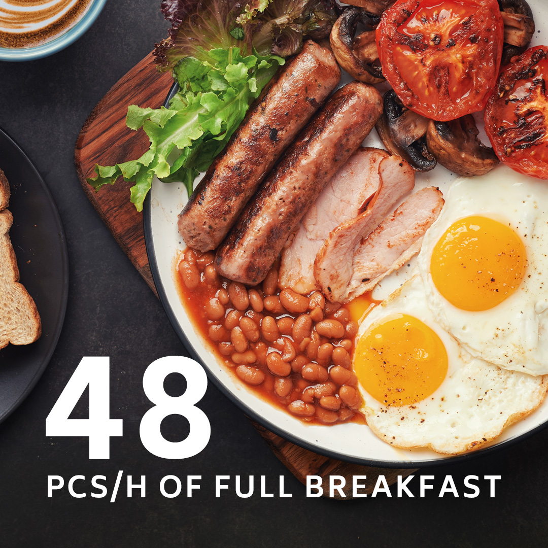 48 pcs/h of English Breakfast