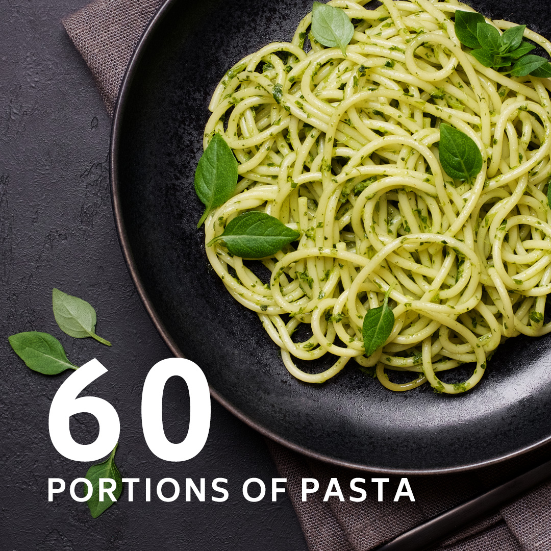 60 portions of Dry Pasta