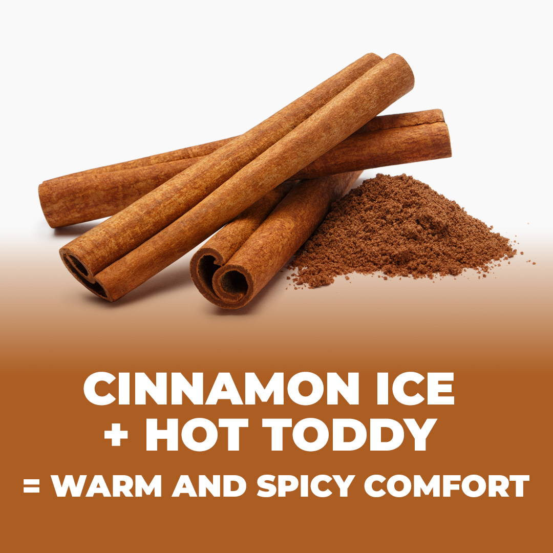 Cinnamon Ice + Hot Toddy = Warm and Spicy Comfort