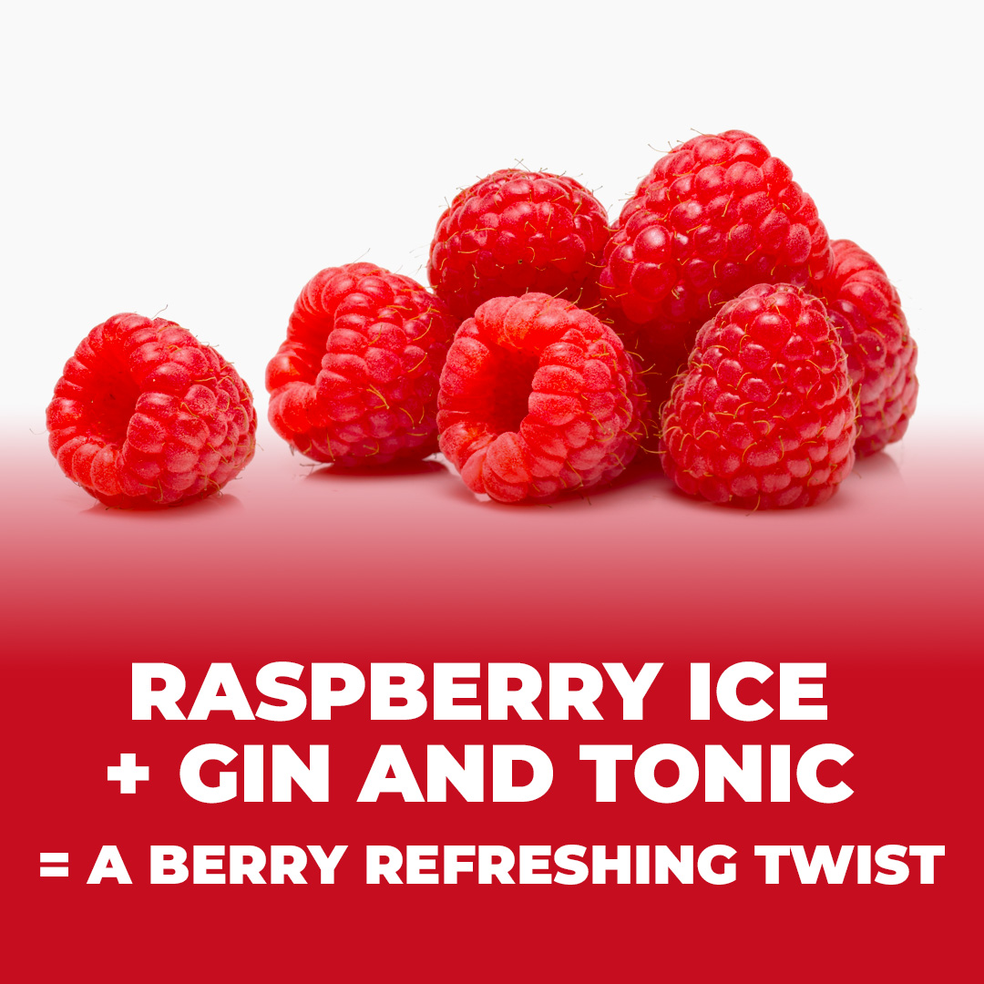 Raspberry Ice + Gin and Tonic = A Berry Refreshing Twist
