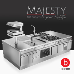 Choose the power and size of the appliances for your majesty one-piece worktop