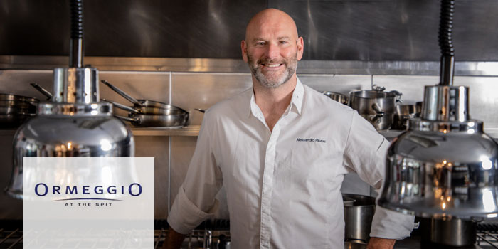 The brand new kitchen at Ormeggio at the Spit in Mosman featuring the Baron Queen 900 series commercial catering and cooking equipment