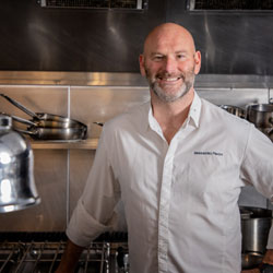 The brand new kitchen at Ormeggio at the Spit in Mosman featuring the Baron Queen 900 series commercial catering and cooking equipment