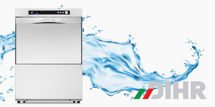 Dihr compact undercounter glasswashers, dishwashers, commercial ware washers, made in Italy