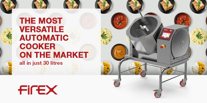 Firex Commercial Food Production Equipment, 30 Litre Automatic Cooker With Mixer, Made In Italy
