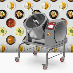 Firex Commercial Food Production Equipment, 30 Litre Automatic Cooker With Mixer, Made In Italy