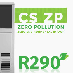 Icematic CS ZP Zero Pollution Zero Evironmental Impact Eco Friendly Ice Makers Machines, Made In Italy
