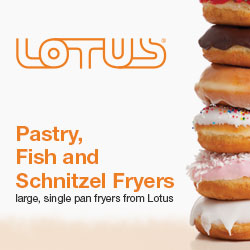 Lotus commercial pastry, fish and schnitzel fryers, made in italy