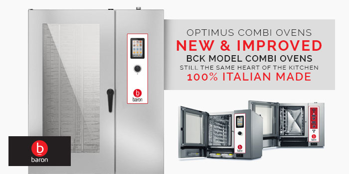 New Optimus line of combi ovens. New and improved BCK combi ovens electronic control and touch screen controls