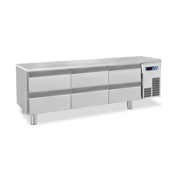 Moduline polaris refrigerated base 6 drawers snack 3tnc