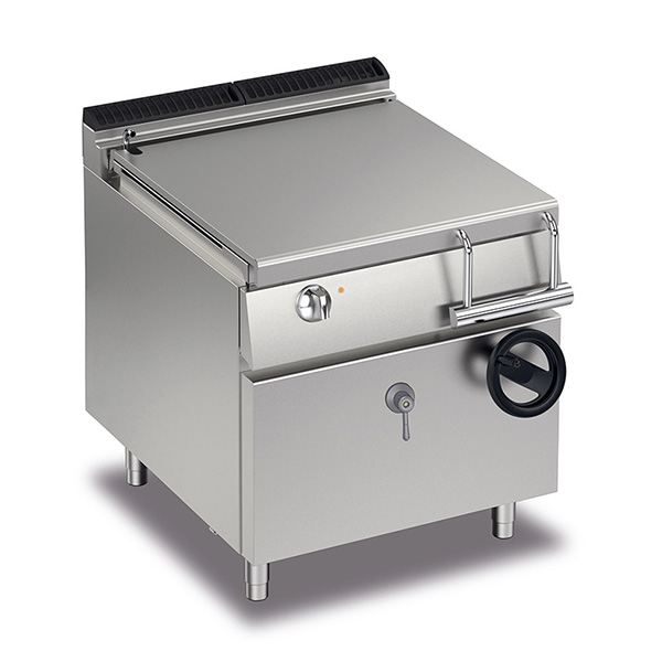 Baron 60L electric bratt pan with manual tilting.