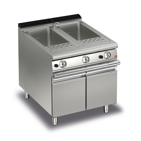 Baron 26+26L double basin gas pasta cooker.