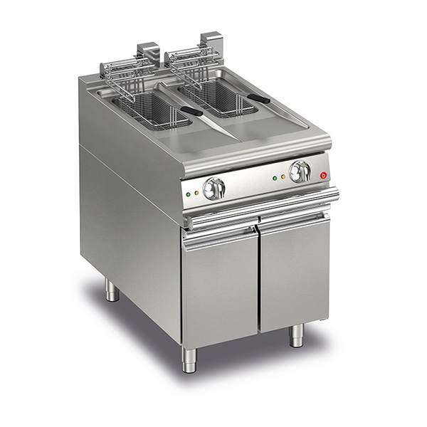 Baron 10+10L split pot electric deep fryer.