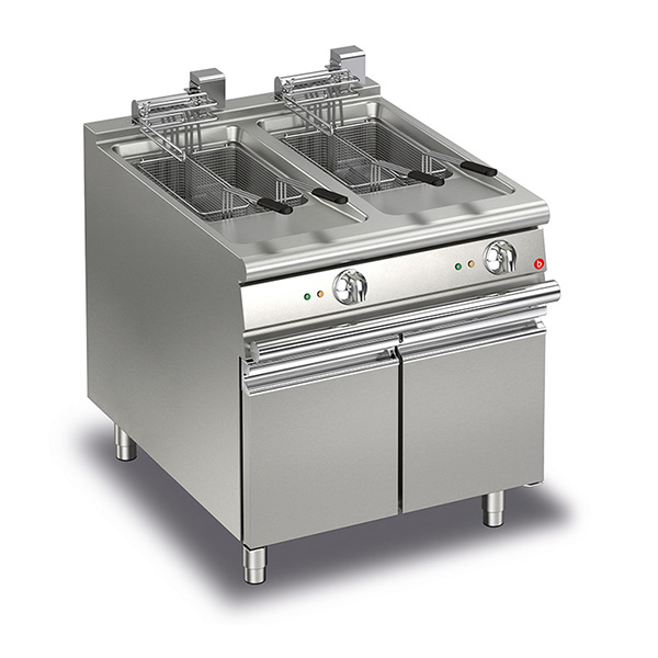 Baron 15+15L double basin electric deep fryer.