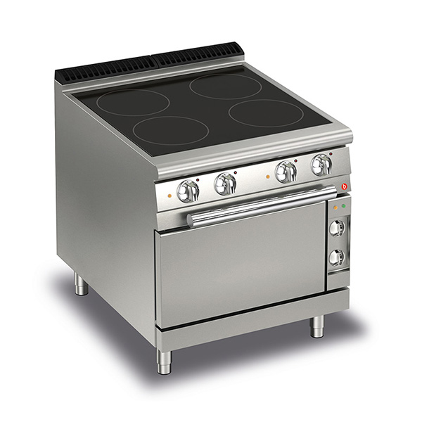 Moduline baron 4 burner electric cook top ceramic glass electric oven q70pcf vce800